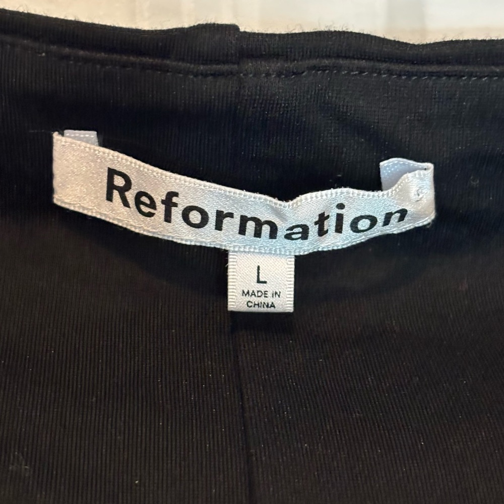 Reformation Black Off-Shoulder Slim Jumpsuit - Picture 13 of 13